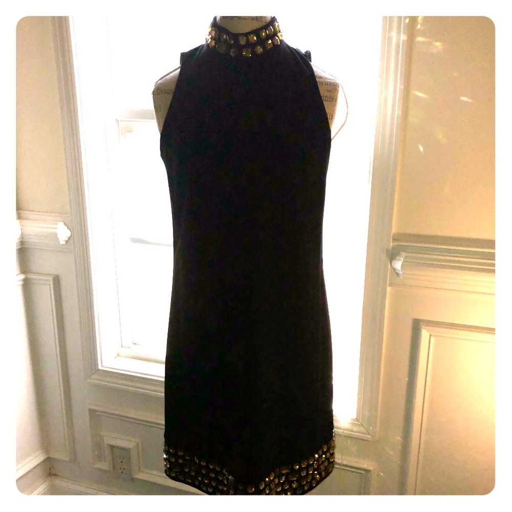 Little black dress with bling